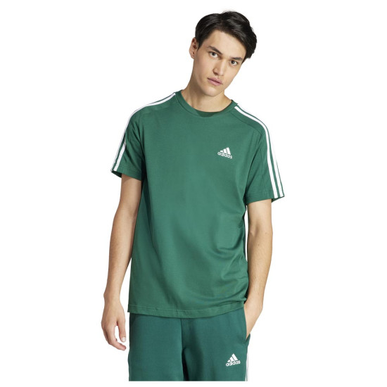 Adidas Ανδρική κοντομάνικη μπλούζα Essentials 3-Stripes Single Jersey Tee